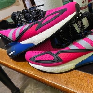 Adidas ZX 2K Boost shock shoes.